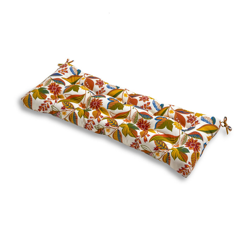 Coussin de banc d'extérieur Shipton, Esprit floral, 5", L 51 po x P 18 po