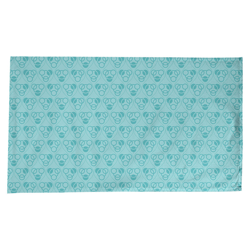 Classic Circles and Waves Tablecloth, Teal
