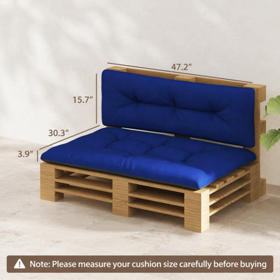 Coussins de remplacement épais, coussins de palette d'extérieur (coussin seulement)