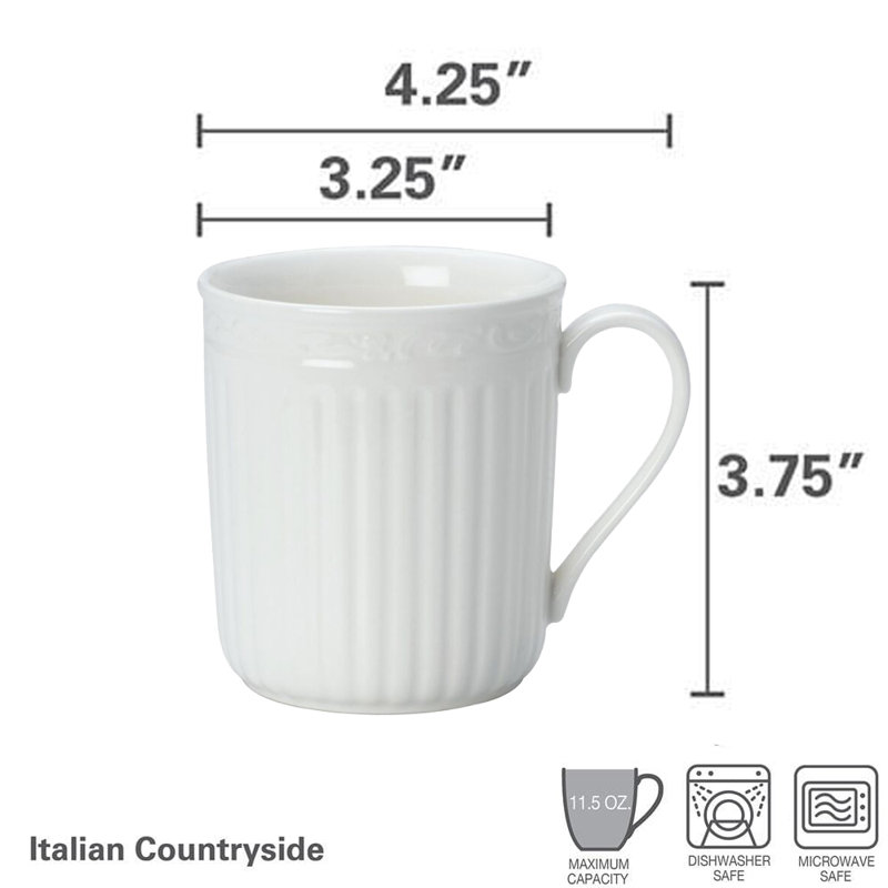 Mikasa Italian Countryside 11.5 oz. Coffee Mugs