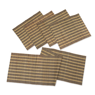 Abriam Cotton Striped Rectangle Placemat