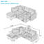 Canapé modulaire 3 pièces Anaclet-305884739