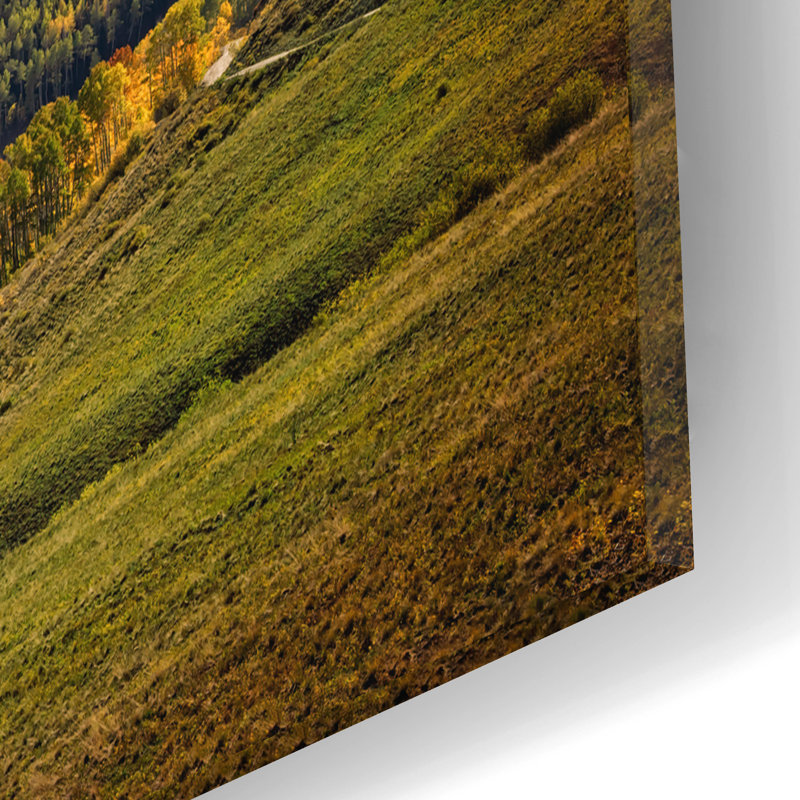 «Wilson Mesa Autumn» par Rick Berk, art mural en verre acrylique, H 12 po x l 16 po x P 0,13 po