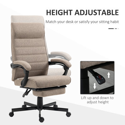 Chaise de travail à haut dossier