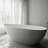 59" X 30.75" Solid Surface Stone Resin Freestanding Soaking Bathtub-101933337