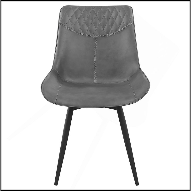 Chaise d'appoint pivotante grise touffetée (ensemble de 2)