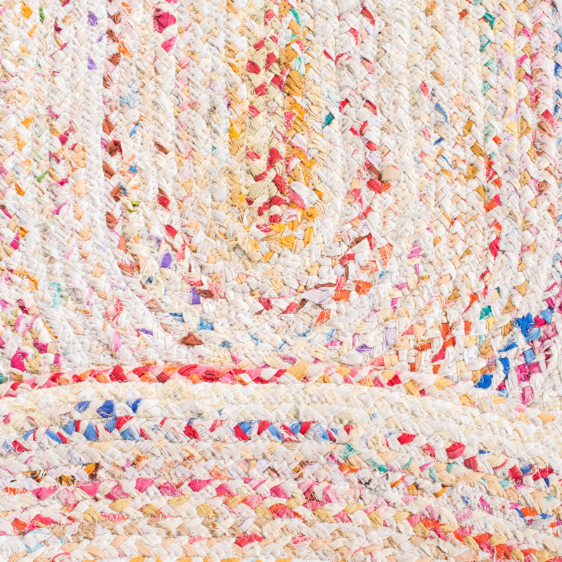 Cotton Hand Woven Area Rug, Oval 152 x 244 cm