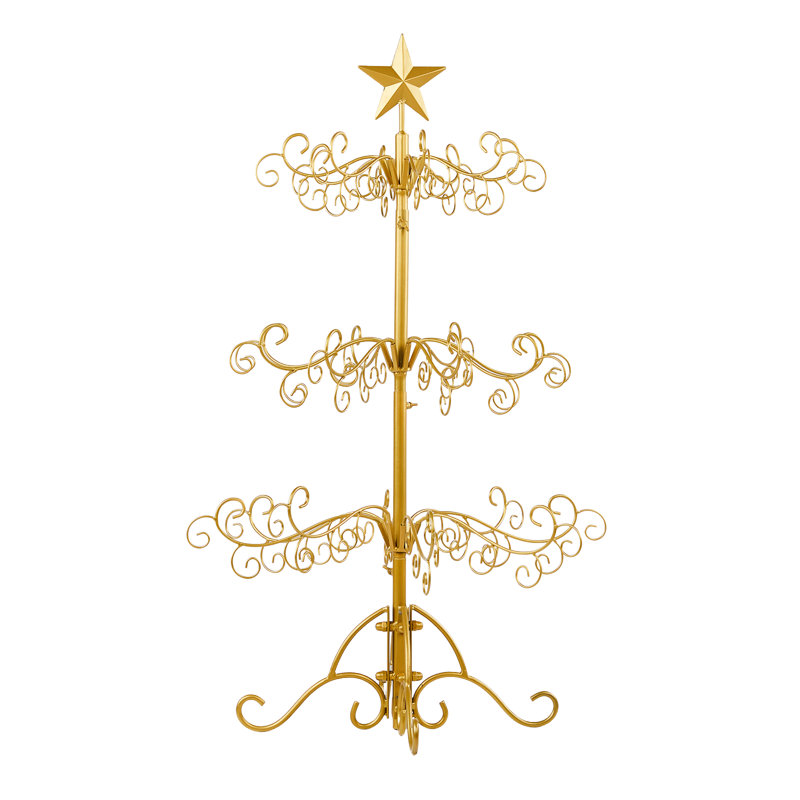 3Ft Gold Iron Christmas Tree