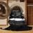 Machine Washable Osnat Film Awards Ceremony Posh & Luxe Starburst Rug in Gray – Black Binding-1827636822