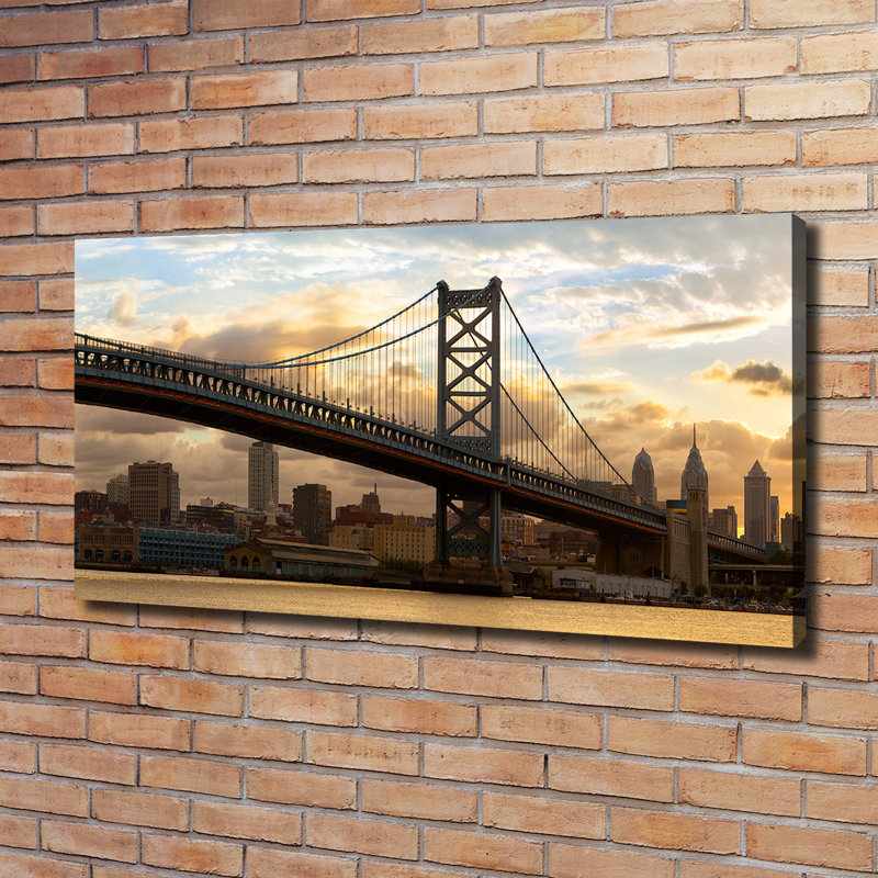 Philadelphia Bridge - Wrapped Canvas Print