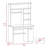 2-Drawer 7-Shelf Computer Desk With Hutch-1800399563