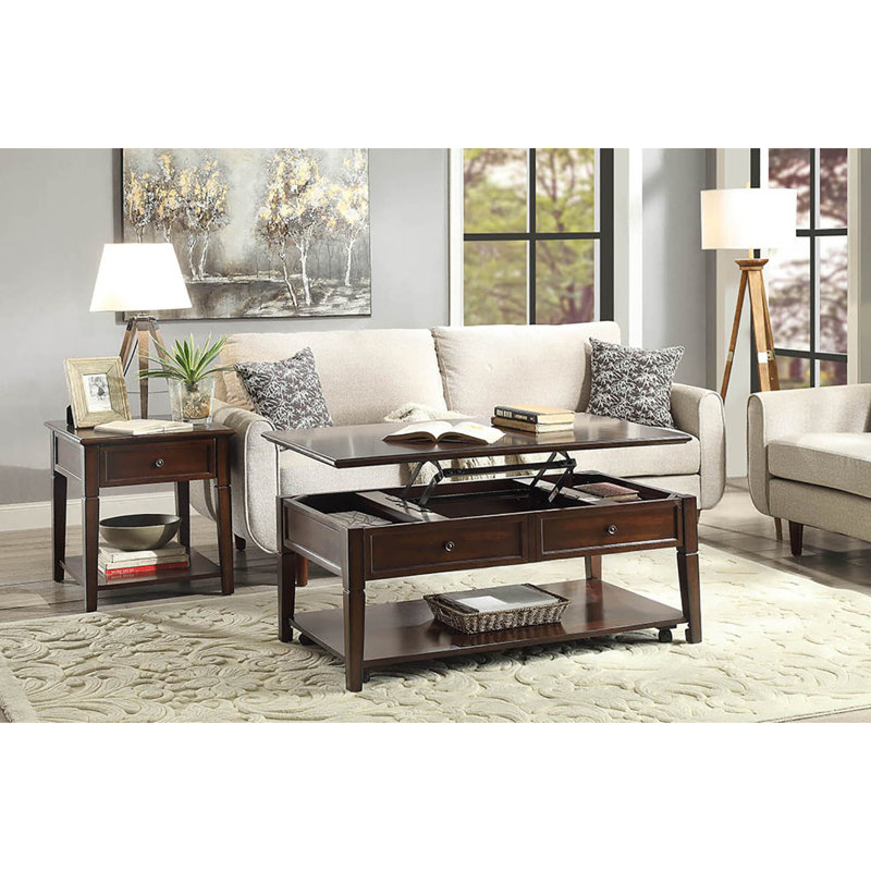 End Table with Bottom Shelf