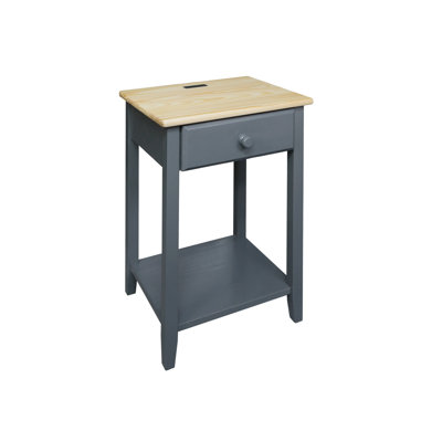 17.5'' W Solid Wood Nightstand