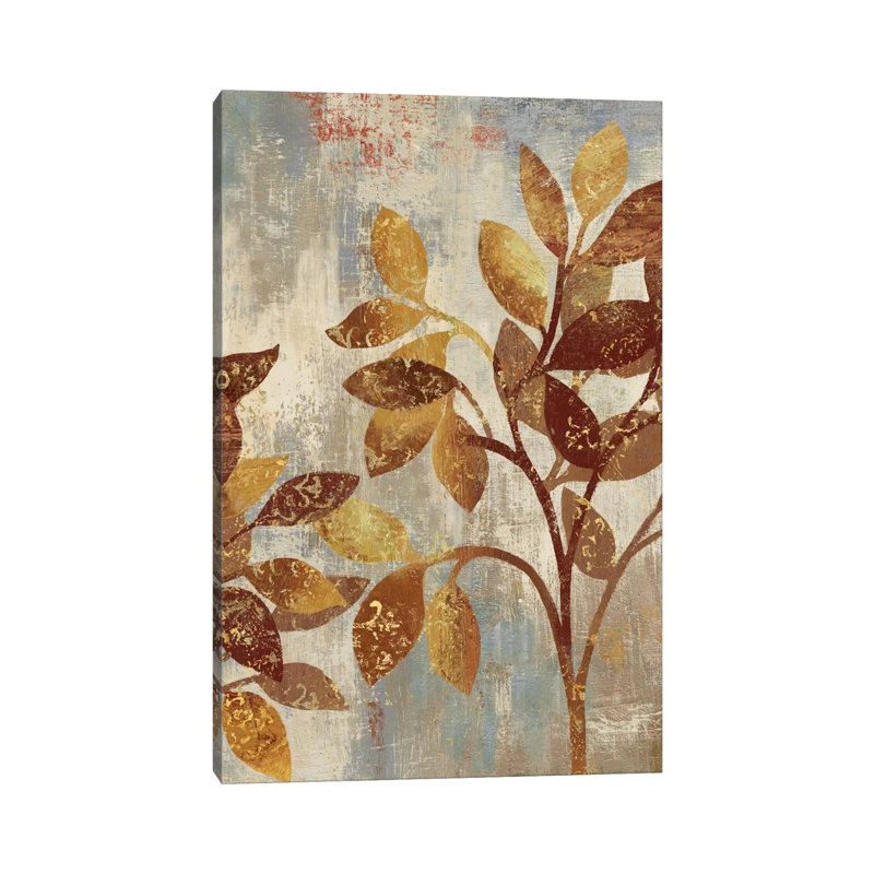 Bronze Leaves I by Asia Jensen - Wrapped Canvas Print, 101.6 cm H x 66.04 cm W x 3.175 cm D