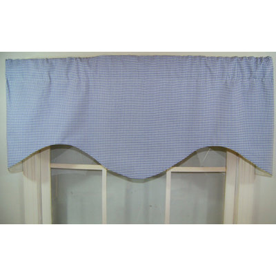 Isamar Cotton Blend Geometric Scalloped Window Valance