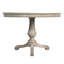 Danielle 44" Round Pedestal Marble top Dining Table-1476652750