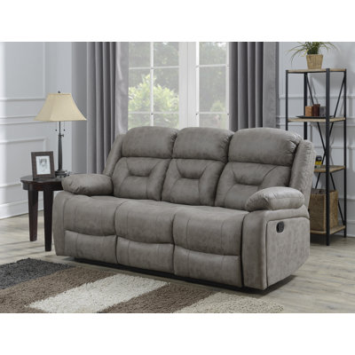 Wilner Upholstered 78.74'' Reclining Sofa