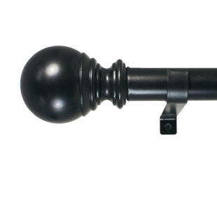 Inman Plastic Adjustable Single Curtain Rod
