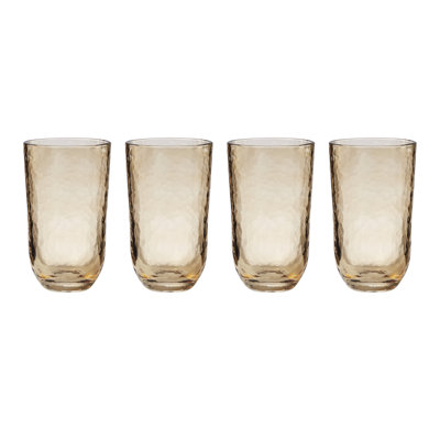 Lenox Homespun Amber Tall Tumbler - Set Of 4