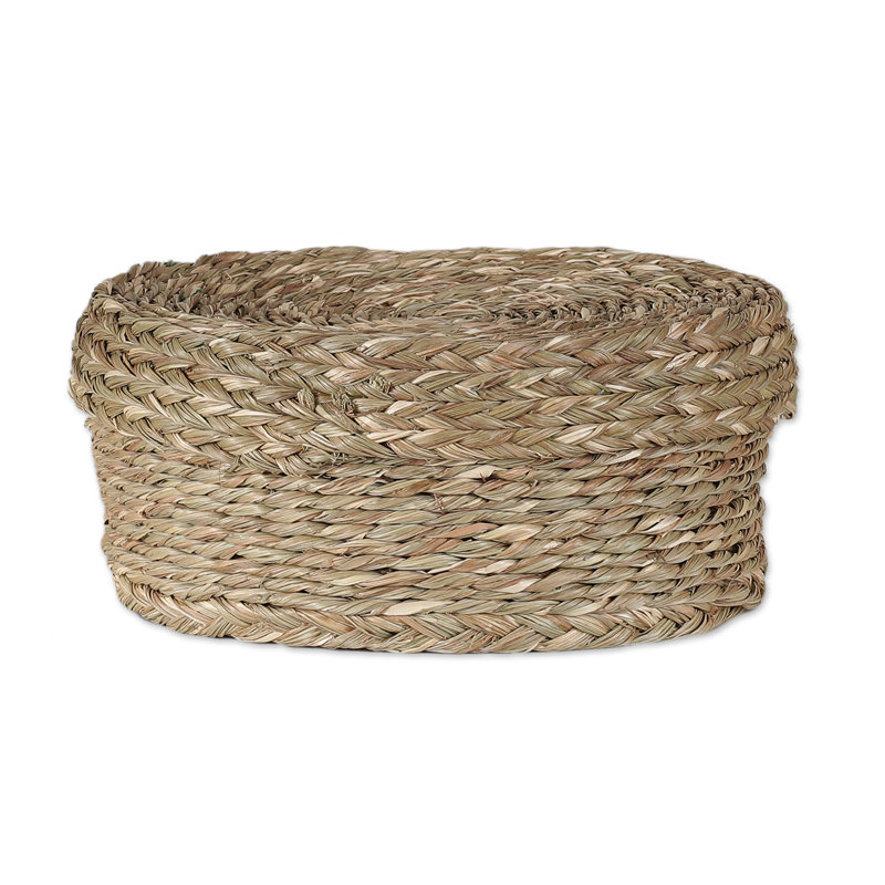 Bay Isle Home™ Handmade Rural Minimalism Natural Fiber Basket