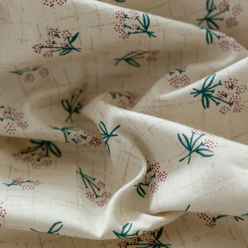 Minimalist Chic 3 PCS Floral Print Polyester Comforter Set, Beige/Pink, King Comforter + 2 Standard Pillowcases