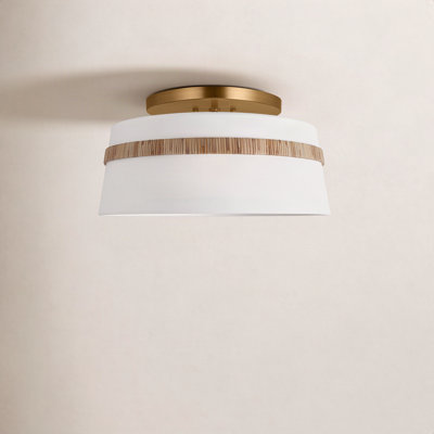 Daquavion 3 Light Fabric Flush Mount