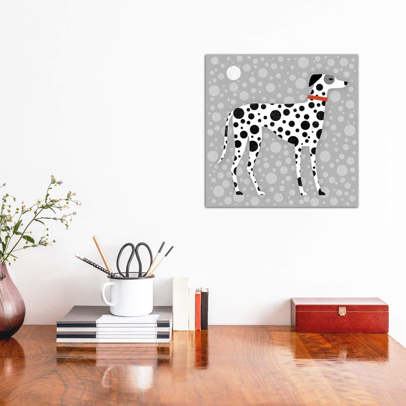 Dalmatien par Terry Runyan - impression, Pas de tapis, Toile tendue, H 12 po x l 12 po x P 0,75 po