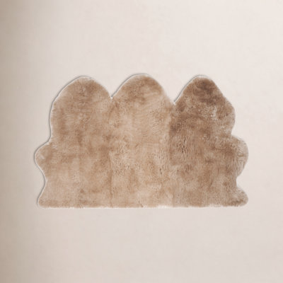 Pavlova Natural Beige Handmade Sheepskin Rug