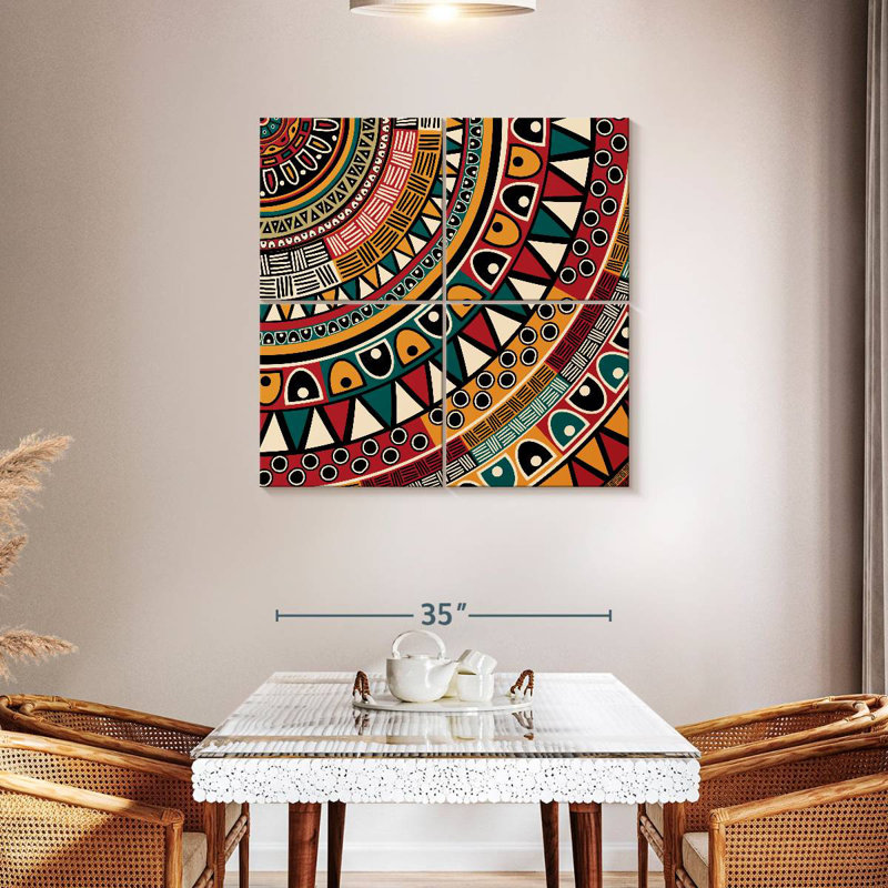 Motif africain Kerner, H 38 po x l 38 po
