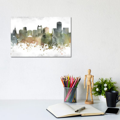 Orlando Skyline by WallDecorAddict - Wrapped Canvas Print