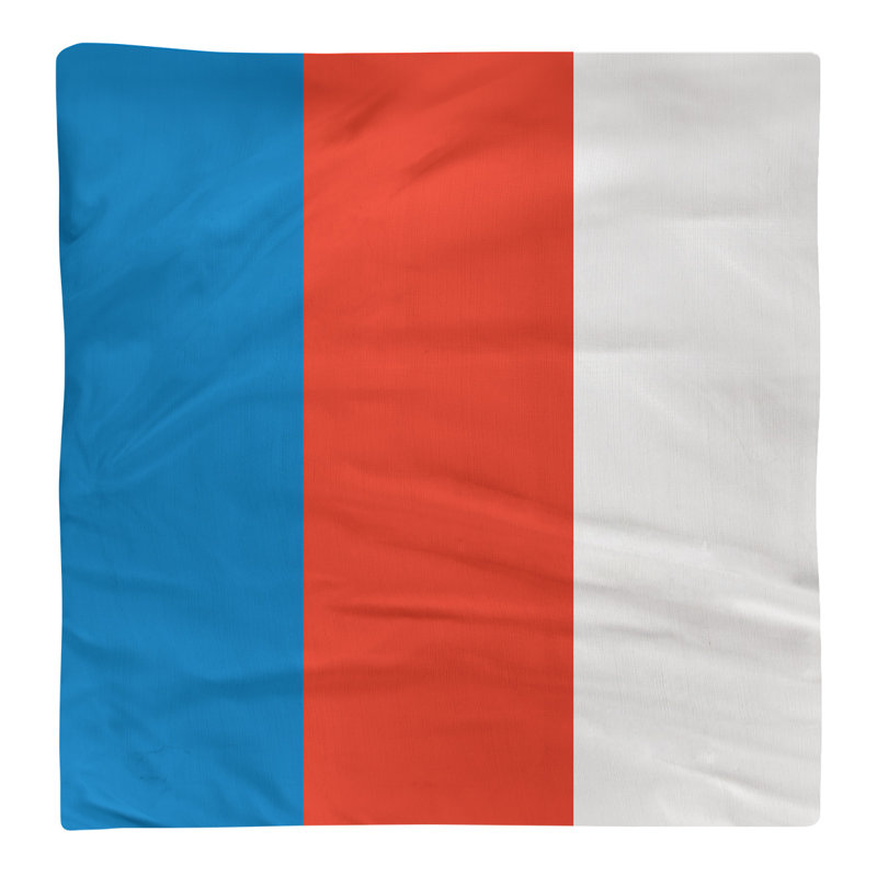 Oklahoma City Striped Square Napkin, 22" W x 22" L, Basketball Blue/Basketballet/White, Cotton Twill
