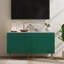 Buffet vert 27,56 po avec portes cannelées, pieds dorés et tablette réglable-292064919