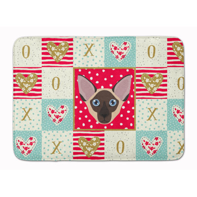 Tapis de cuisine à mousse mémoire cat love Holmfrith