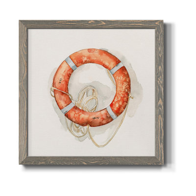 Nautical Safety I-Premium, toile encadrée - prête à être accrochée