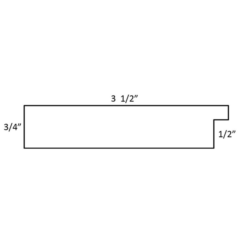 Glaze Rectangle Beveled Wall Mirror, White, 47" x 37"