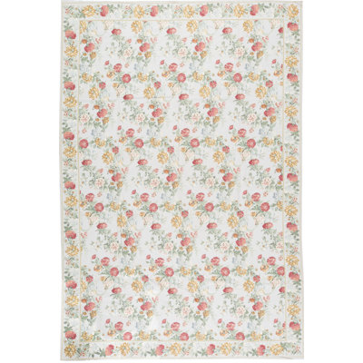 Tapis gris et multicolore noué à la main de haute qualité