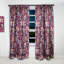 Panneau de rideau occultant mauve à motif de coquillages mauves-1552989529