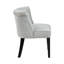 Chaise chic avec dossier courbé et coussin en mousse pour les chambres à coucher