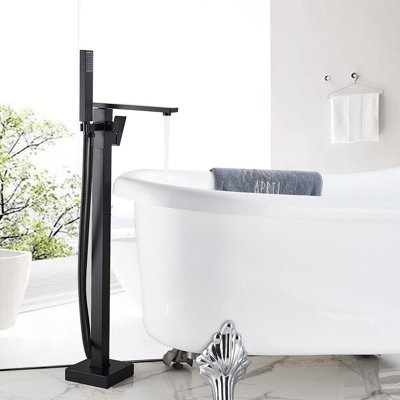 Floor Mounted Freestanding Tub Fille with Hand Shower 