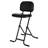 Backed Adjustable Height Ergonomic Industrial Stool with Footring