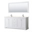 Meuble-lavabo double autoportant 72 po avec plateau en quartz Avery-98213410-98213417-100500730