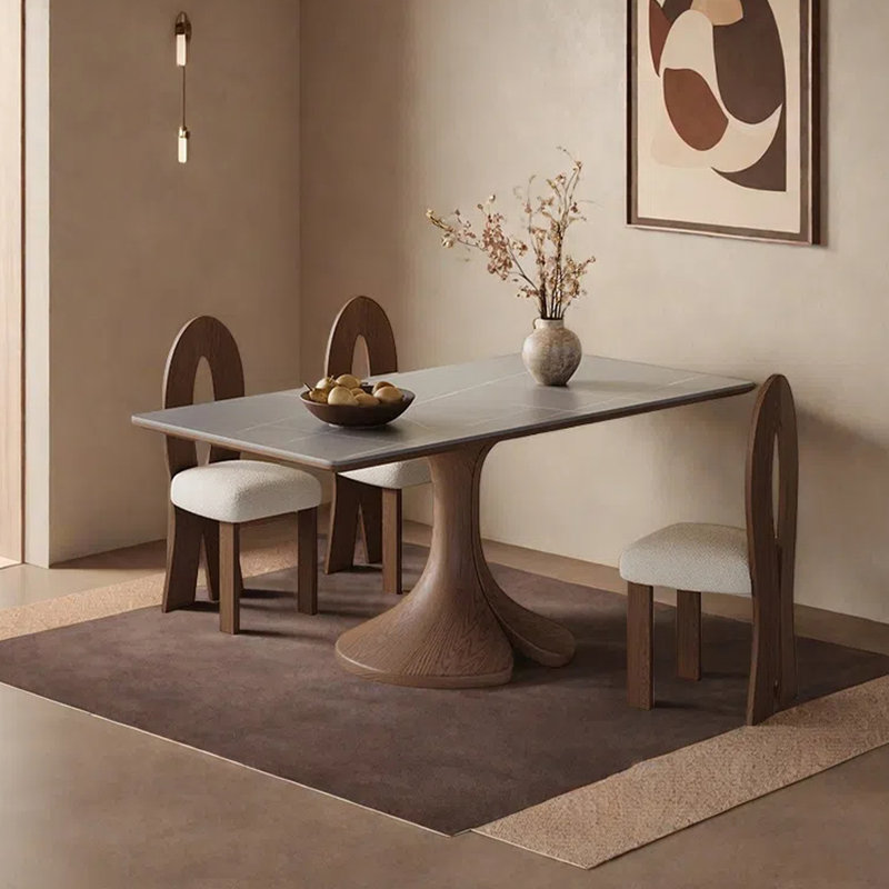 Table de salle à manger moderne et simple, H 29,53 po x L 55,12 po x l 31,5 po