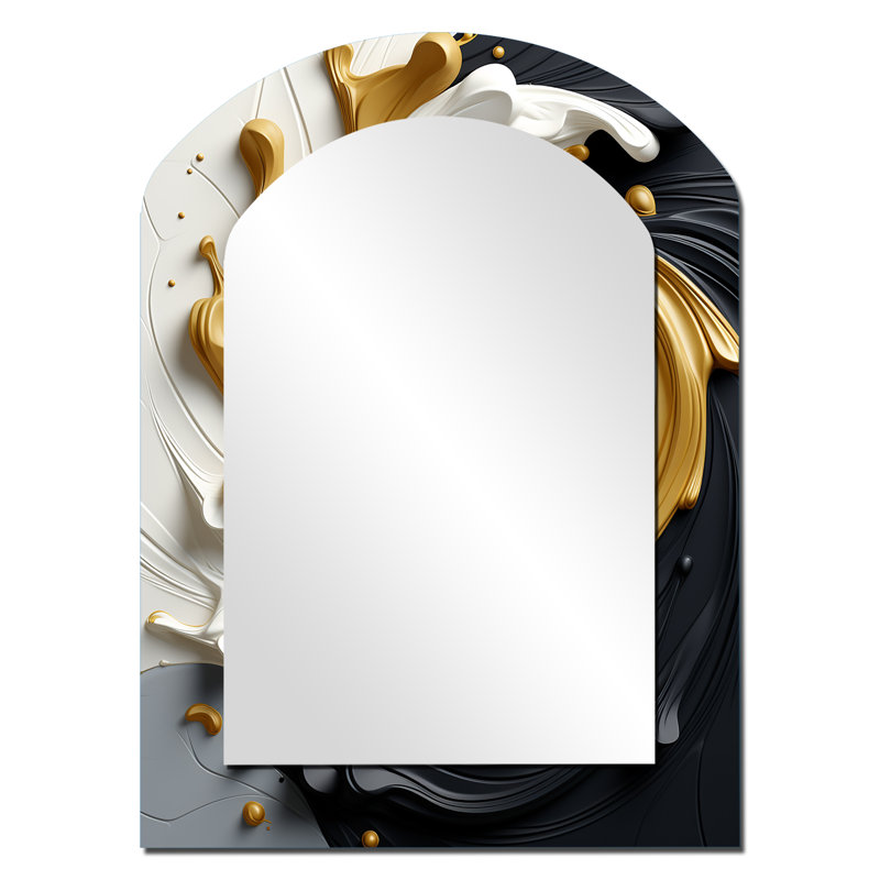 Miroir mural liquide, 34 po x 25 po