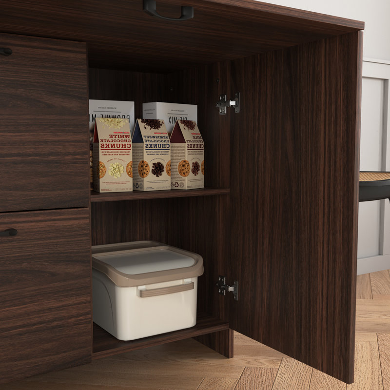 sideboard with Storage Drawer and Fold-up Desktop