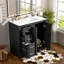 Meuble-lavabo autoportant avec rangement abondant et fabrication durable-492447706