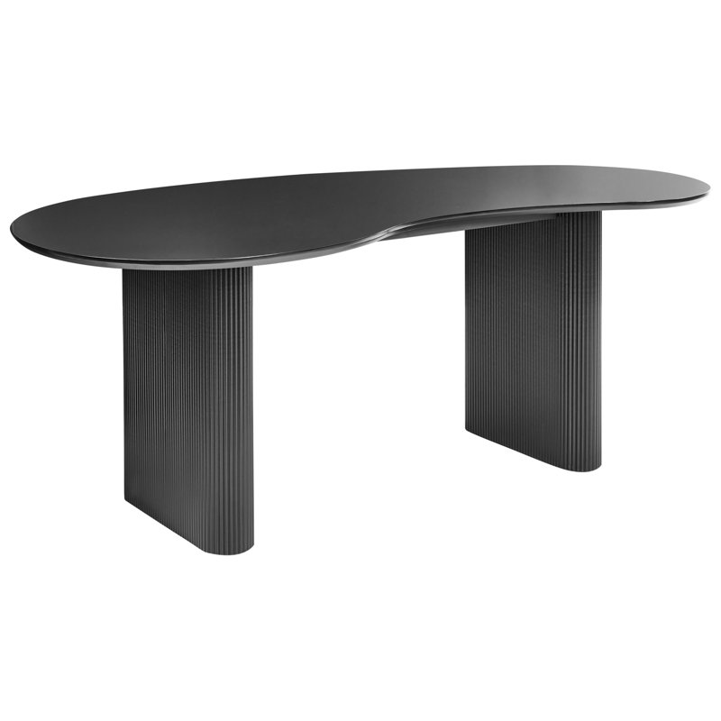 Dining Table PEERY 93 cm 198 cm, Black
