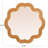 Scalloped Rattan Framed Wall Mirror