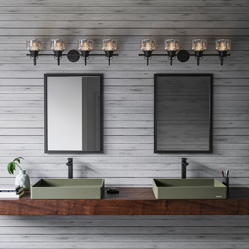 Lavabo de salle de bain rectangulaire 23-5 / 8 po x 17-3 / 4 po Karran Sternhagen SQS500, Vert sauge