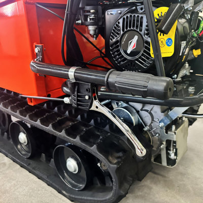 660 lb. Loading Capacity Track Barrow, Gas Powered, Welded Bucket, , Briggs & Stratton CR950,208cc 6.5HP, 3F+1R