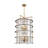 Burford - Chandelier - 12-Light - Brass/Black